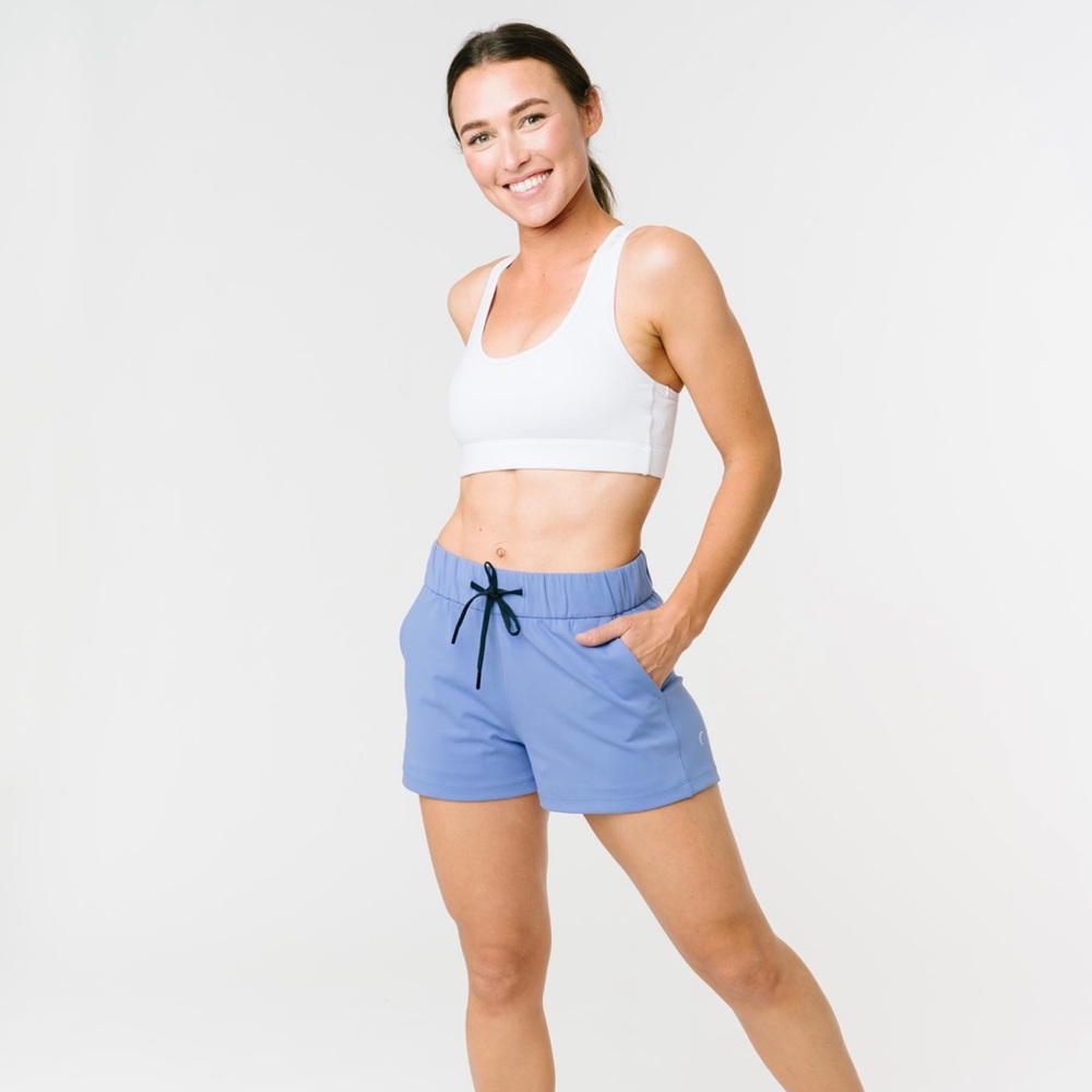 Zyia Sky Blue Club Shorts EUC- XXXL